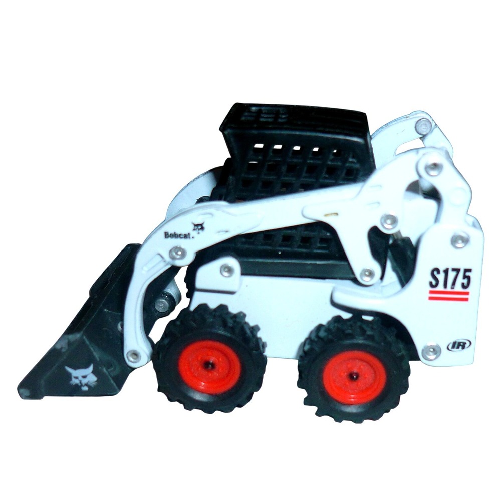 Bobcat S175 Skid-Steer Loader White Diecast Construction Toy 1/50 Scale